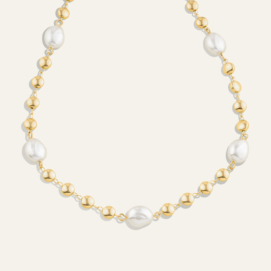 Pearl Station Necklace