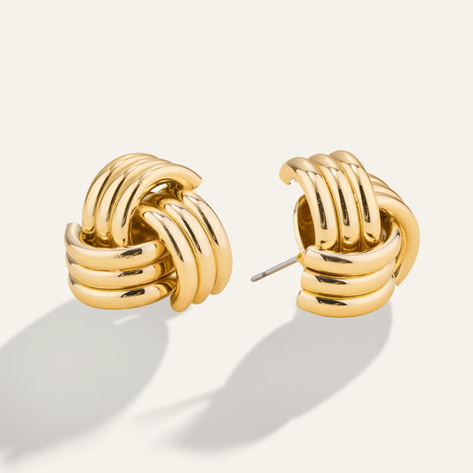 Statement Knot Stud Earrings