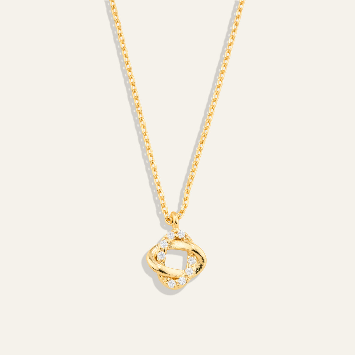 Twice Tied Pendant Necklace