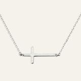 Stella Side Cross Necklace