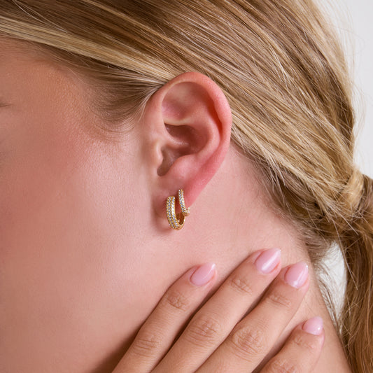 Studded Hoop Earrings