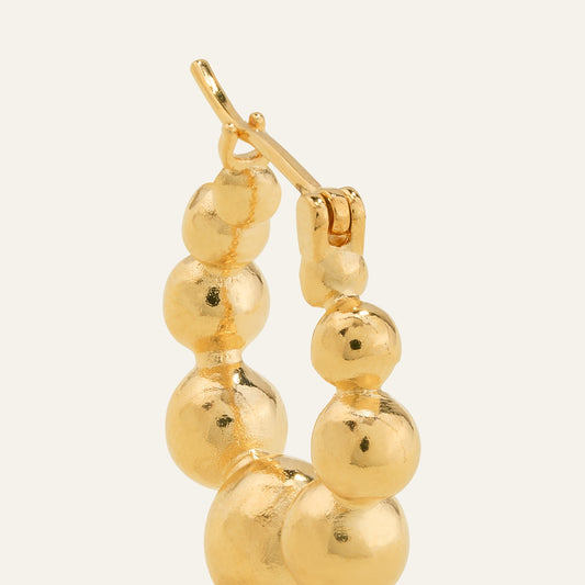 Bubble Ball Hoop Earrings