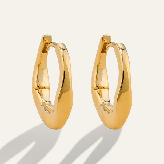 Wavy Hoop Earrings