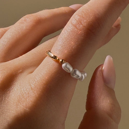 The Pearl Bead Ring