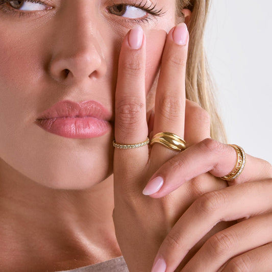 The Yellow Zirconia Band Ring