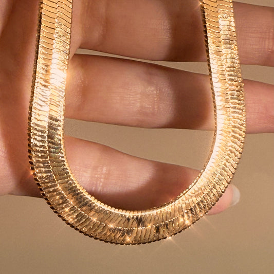Herringbone Snake Chain Necklace