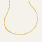 Metallic Bead Link Necklace