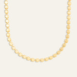 Metallic Bead Link Necklace