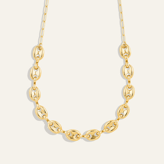 Puff Link Chain Necklace